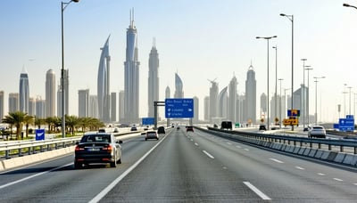 Dubai road toll service illustration Dubai road toll service illustration